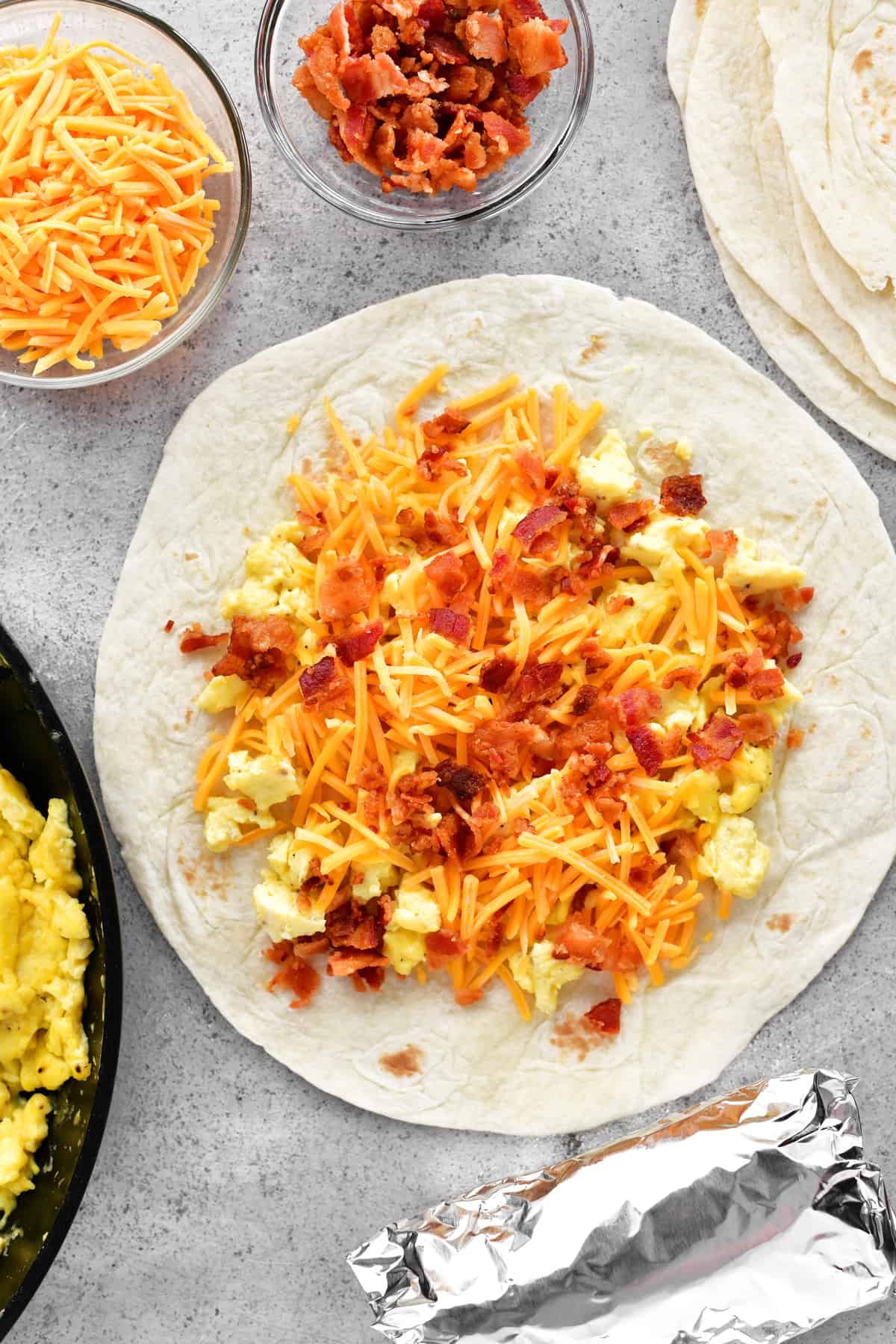 Bacon, Egg and Cheese Burrito