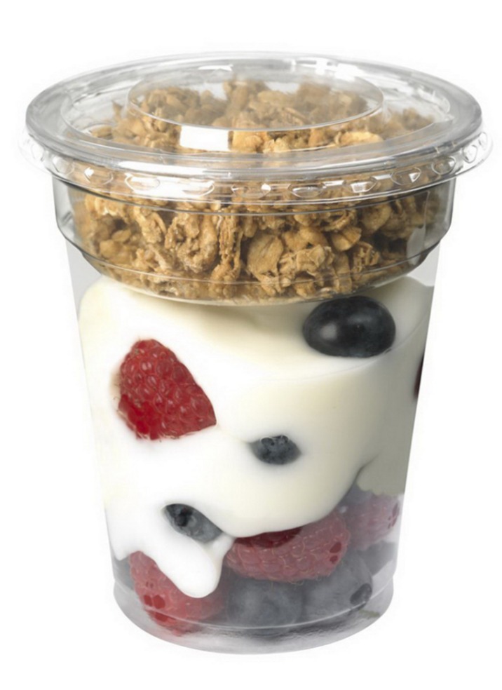 Yogurt Parfait with Strawberries and Blueberries