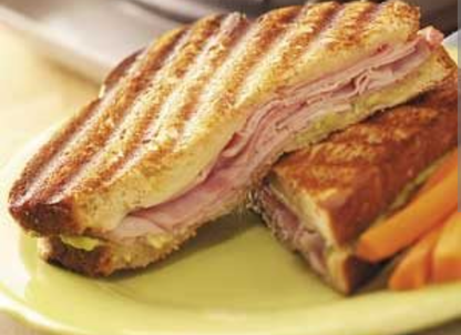 Ham and Muenster Cheese Panini with a Southwest Aioli