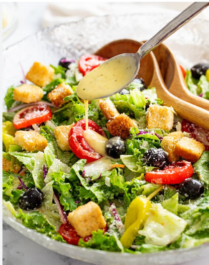 Italian Salad and a Drink