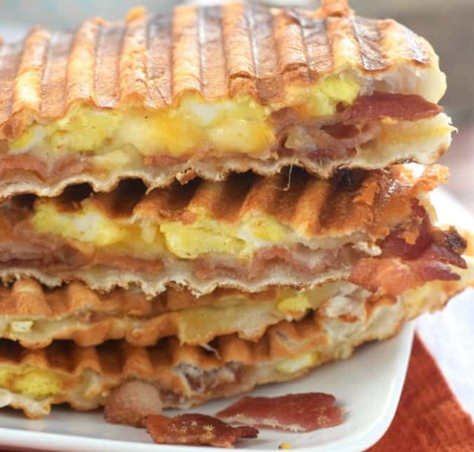 Bacon, Egg and Cheese Panini