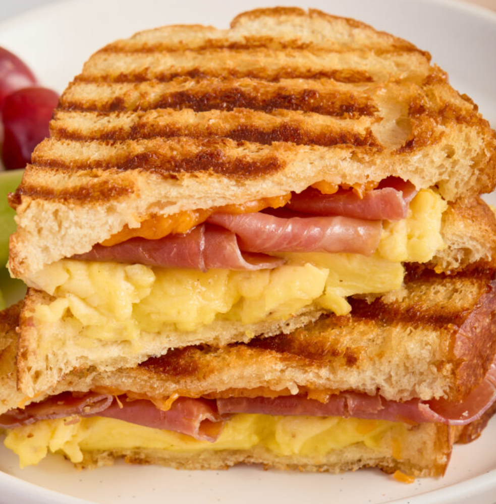 Ham, Egg and Cheese Panini